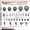 Service Caster 5'' Thermoplastic Rubber Swivel 1-3/8'' Expanding Stem Caster with Brake SCC-EX20S514-TPRB-TLB-138 - alternate 3